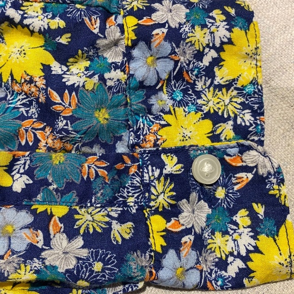 Old Navy “The Classic Shirt” Floral Print Blouse - Picture 4 of 5